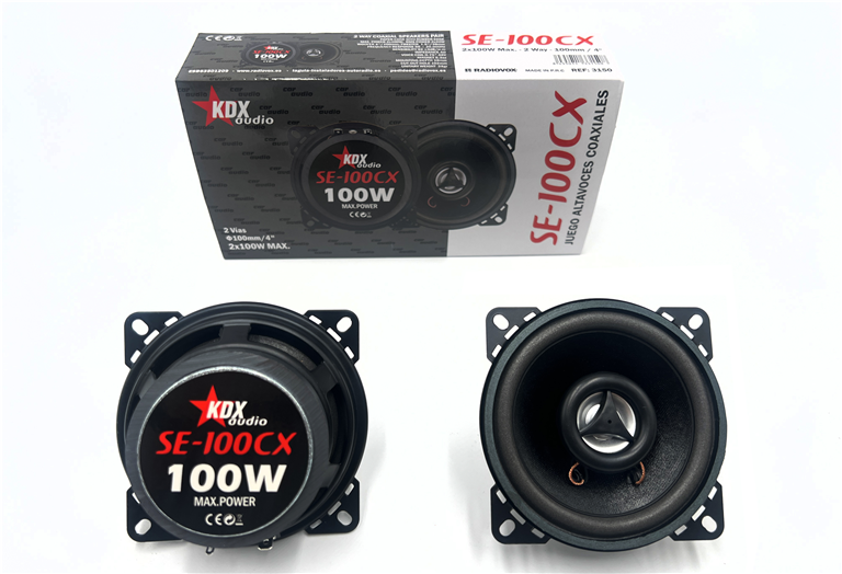 Imagen del producto JGO ALTAVOCES COAX 2Vias 100mm/4"/2x100W CX