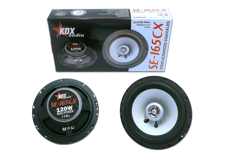 Imagen del producto JGO ALTAVOCES COAX 2Vias 6,5"/165mm 2x120W