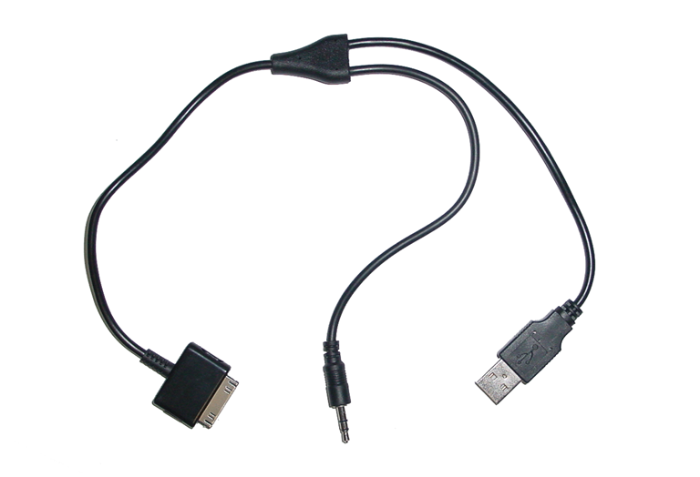 Imagen del producto CABLE MULTIMEDIA iPOD->USB+JACK 3.5mm