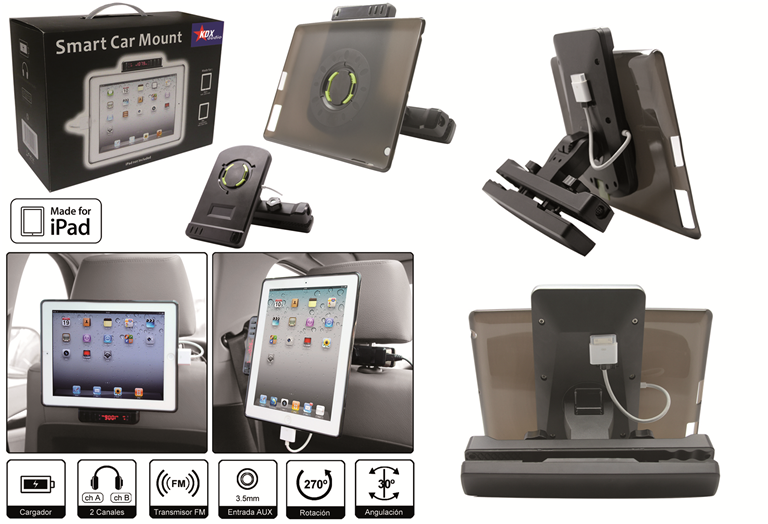 Imagen del producto SOPORTE CABEZAL IPAD2 Y NUEVO IPAD 3ª GENERACION