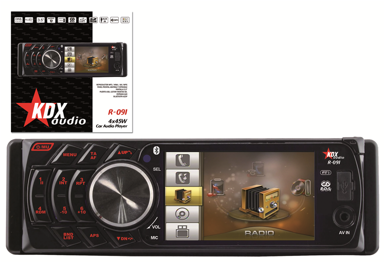 Imagen del producto AUTORADIO TFT3.5"/AM FM RDS/USB SD AUX IN/BT A2DP