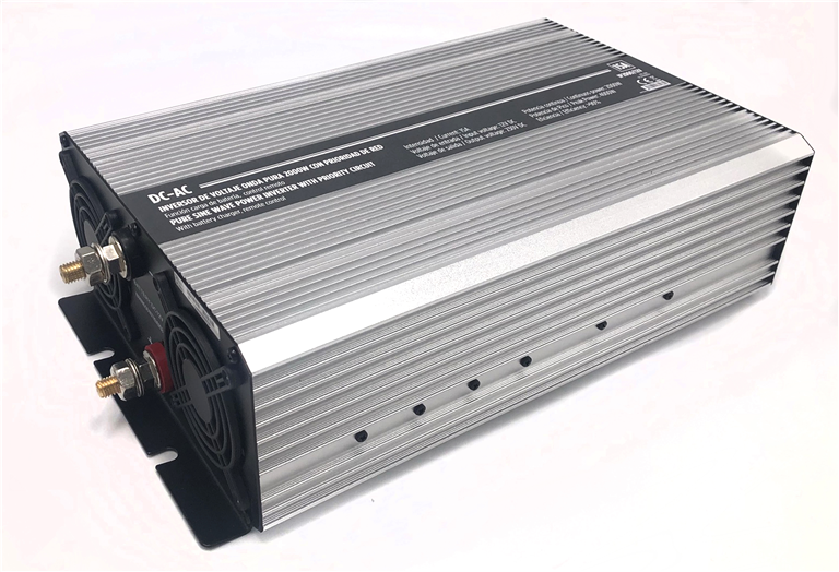 Imagen del producto INVERSOR DE VOLTAJE ONDA PURA 12V->220V - 2000W