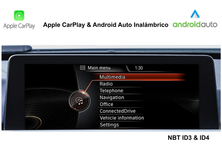 Imagen del producto KIT CARPLAY/ANDROID PARA BMW NBT ID3, ID4